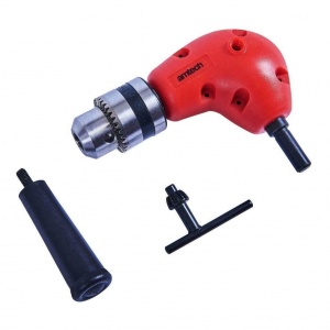 3/8'' Right Angle Drill Attachment 90 Degree Not Keyless Handle Adaptor Corner Chuck