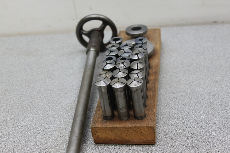 Original Boxford Collet Set With Draw Bar, Spindle Protector And Sleeve