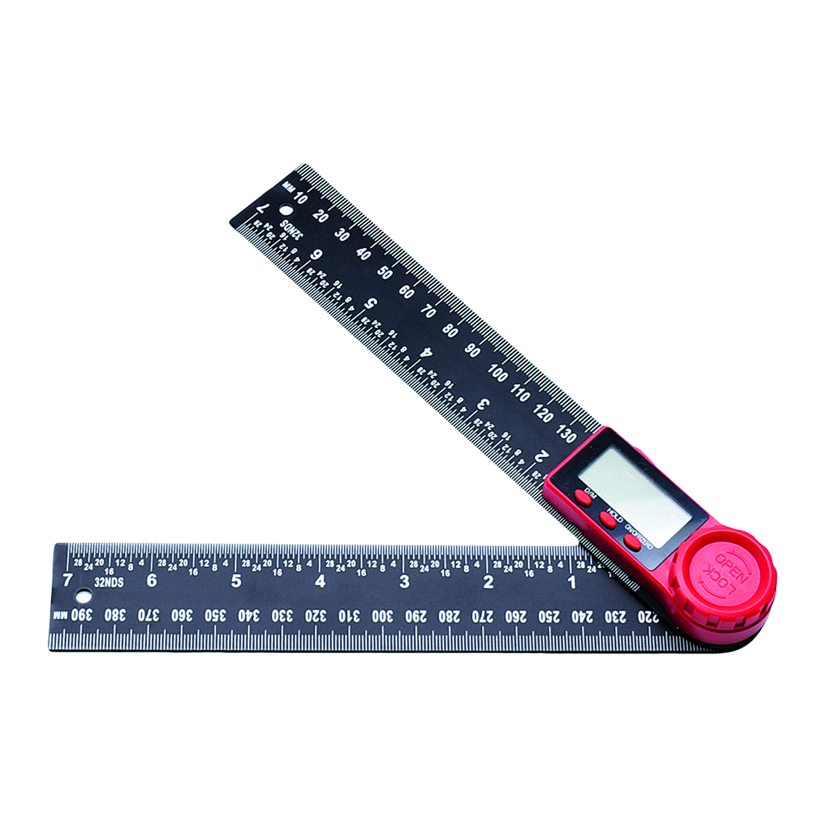 200mm Digital Angle Finder Ruler Garage Workshop Tool DIY With Batteries