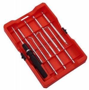 9 Piece Telescopic Hook Pick and Screwdriver Set Phillips Slotted Torx