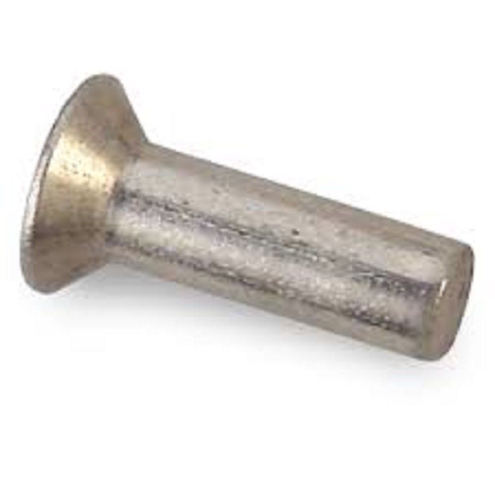 Quality British Made 1/8'' x 3/8'' Steel countersunk Rivets pack of 10