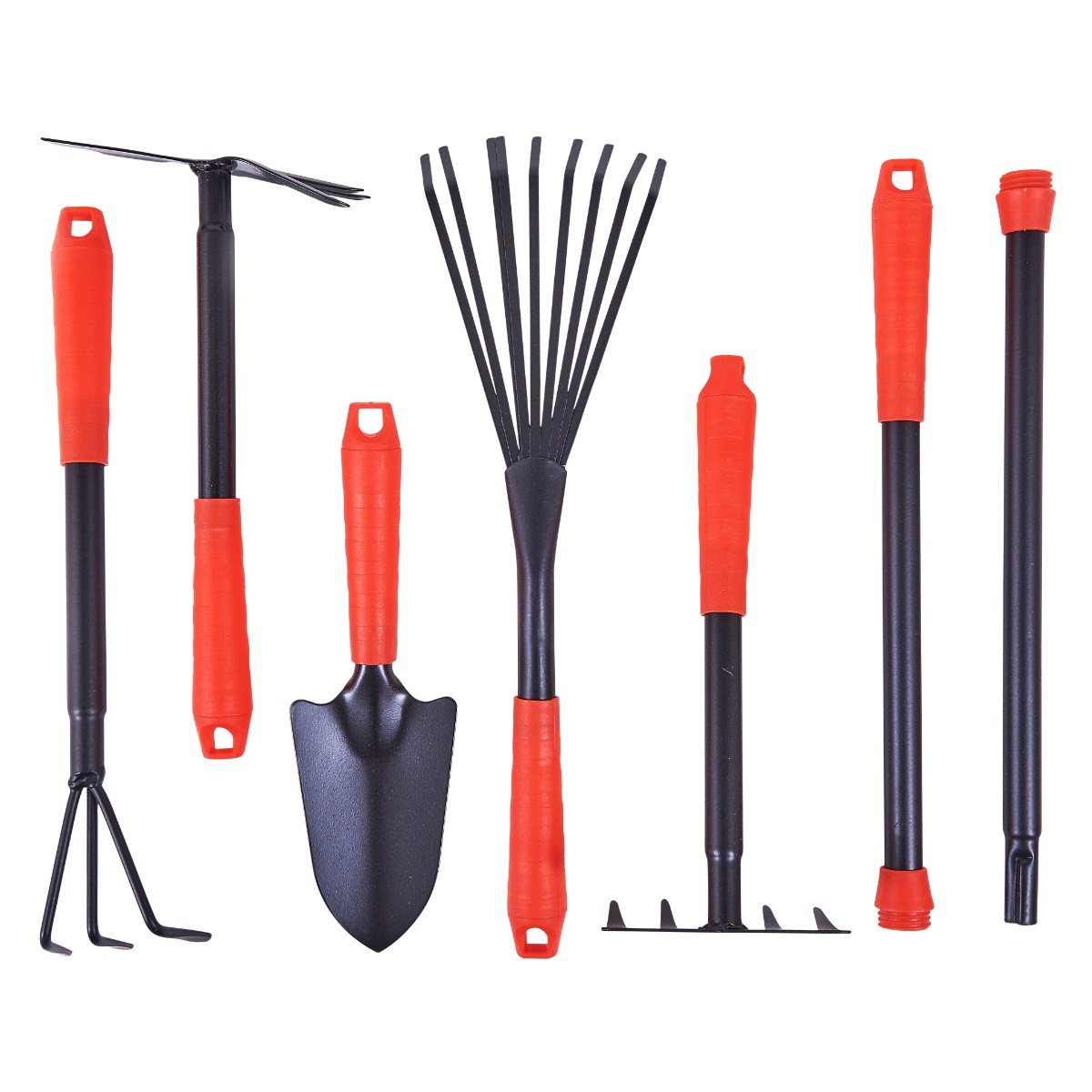 7pc Garden Hand Tool Set Gardening Kit Trowel Fork Rake Plant Cultivator Potting